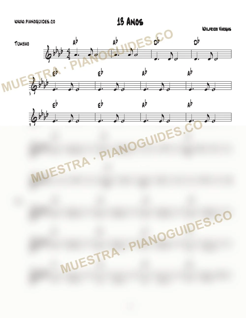 Primera página de la guía 13 Años