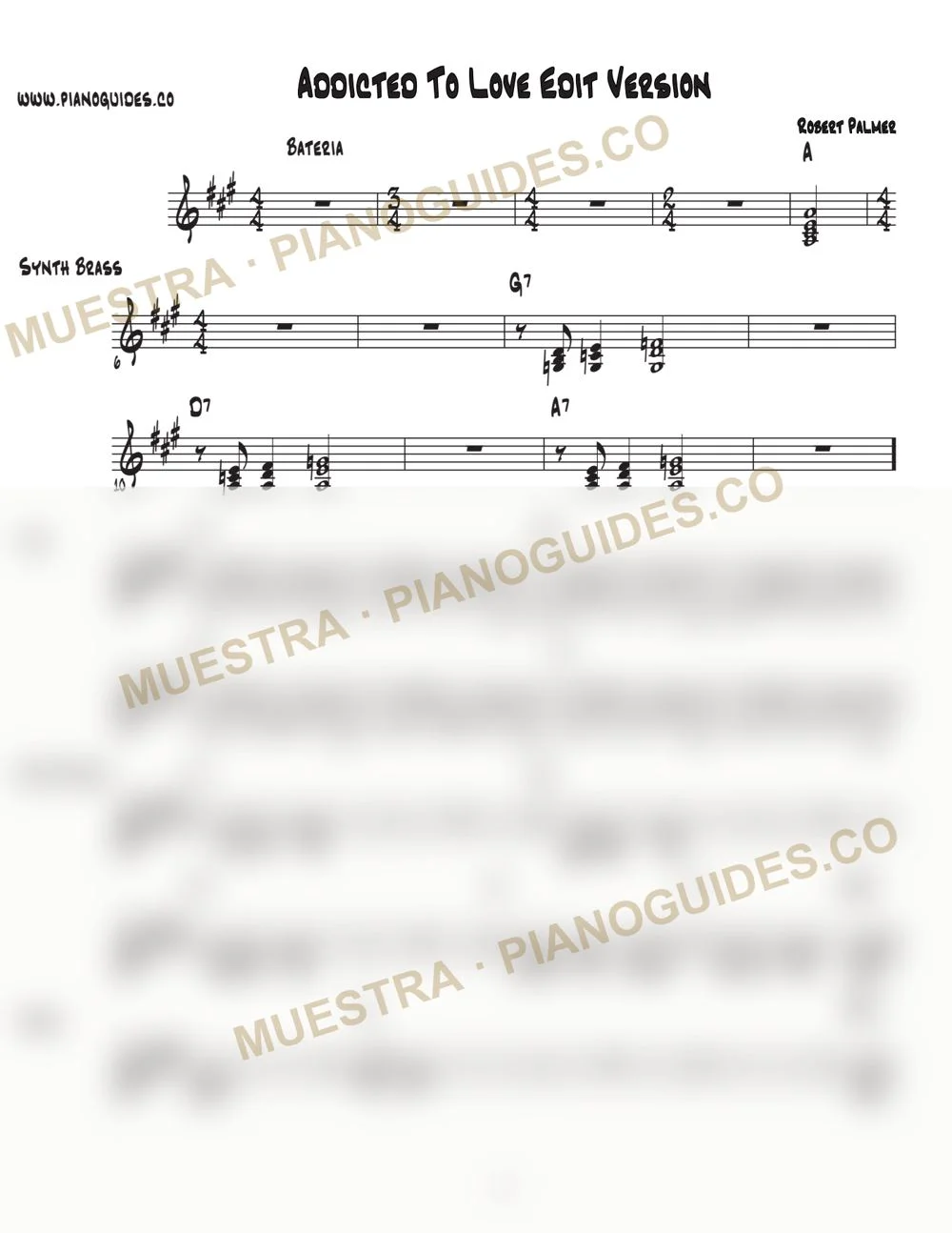 Primera página de la guía Addicted To Love (Edit Version)
