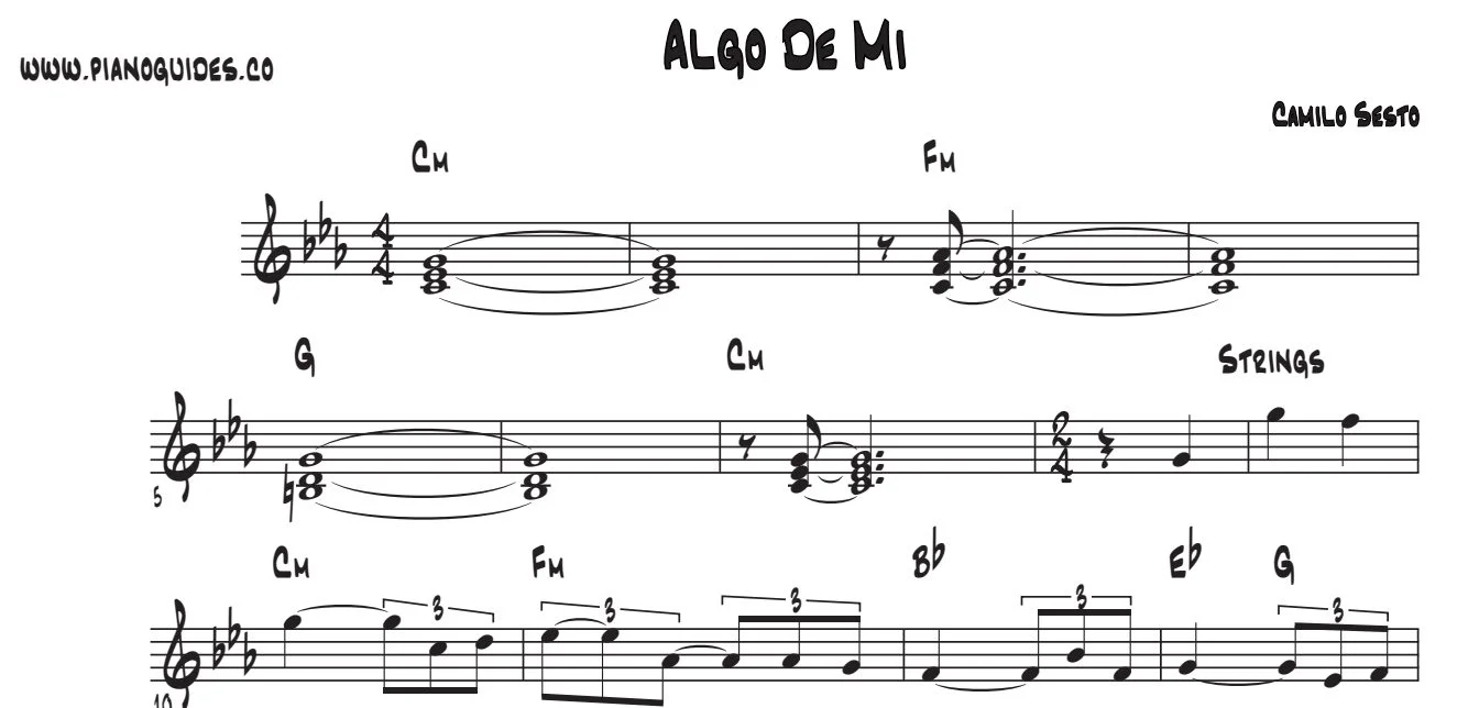 Título y primeras líneas de la guía de Algo De Mí