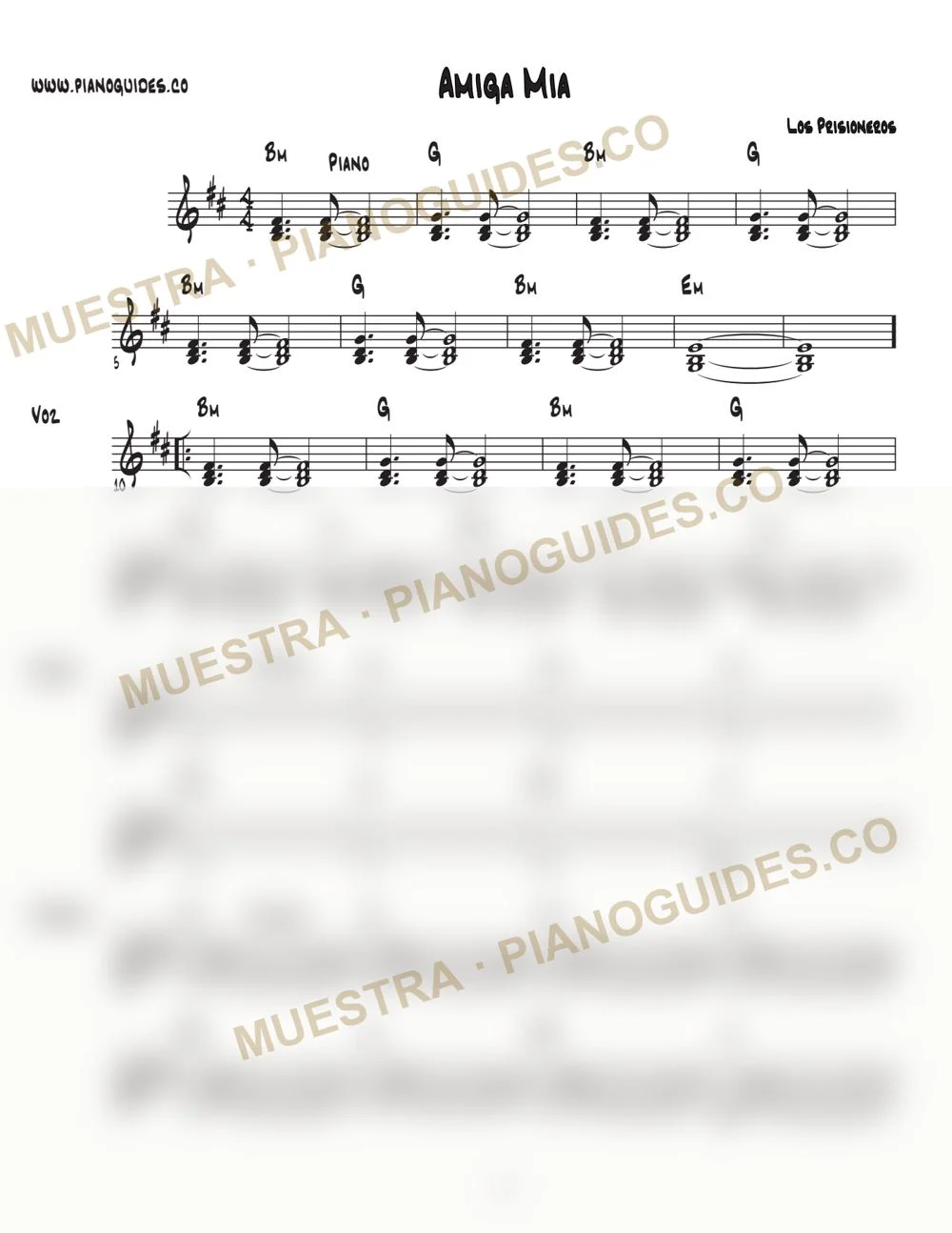 Primera página de la guía Amiga Mía