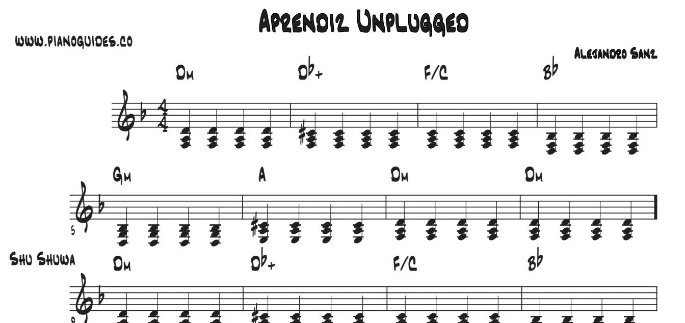 Título y primeras líneas de la guía de Aprendiz (Unplugged)