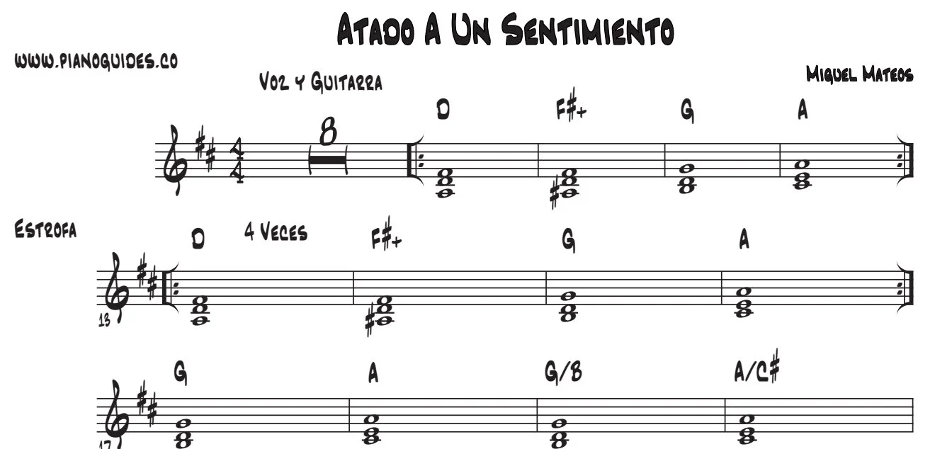 Título y primeras líneas de la guía de Atado A Un Sentimiento
