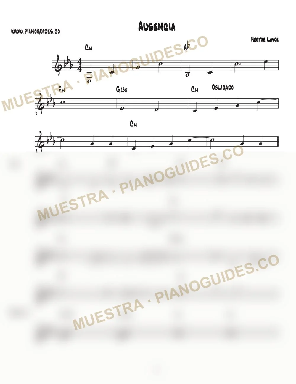 Primera página de la guía Ausencia