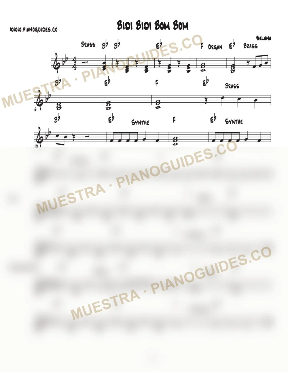 Primera página de la guía Bidi Bidi Bom Bom