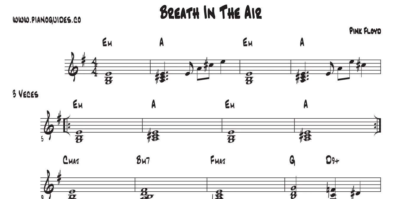 Título y primeras líneas de la guía de Breathe In The Air
