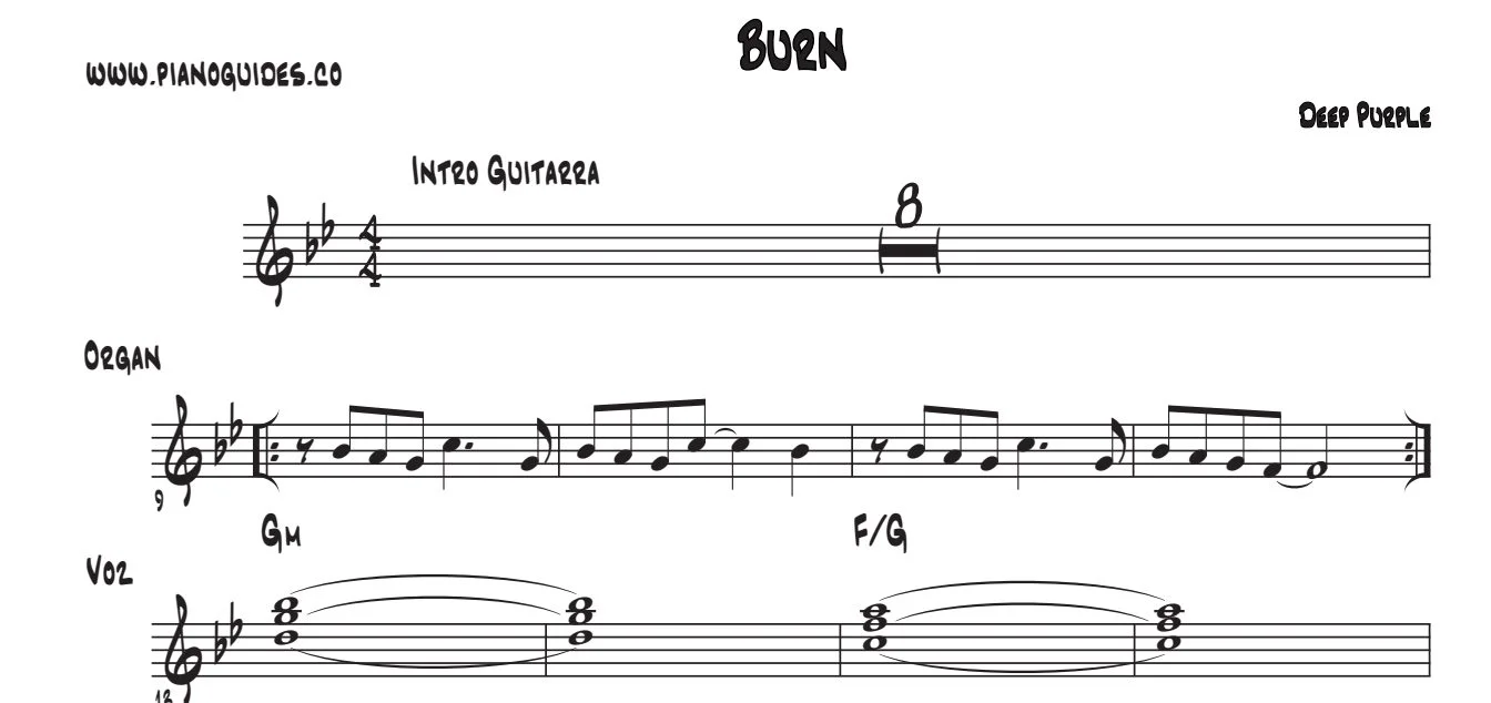 Título y primeras líneas de la guía de Burn