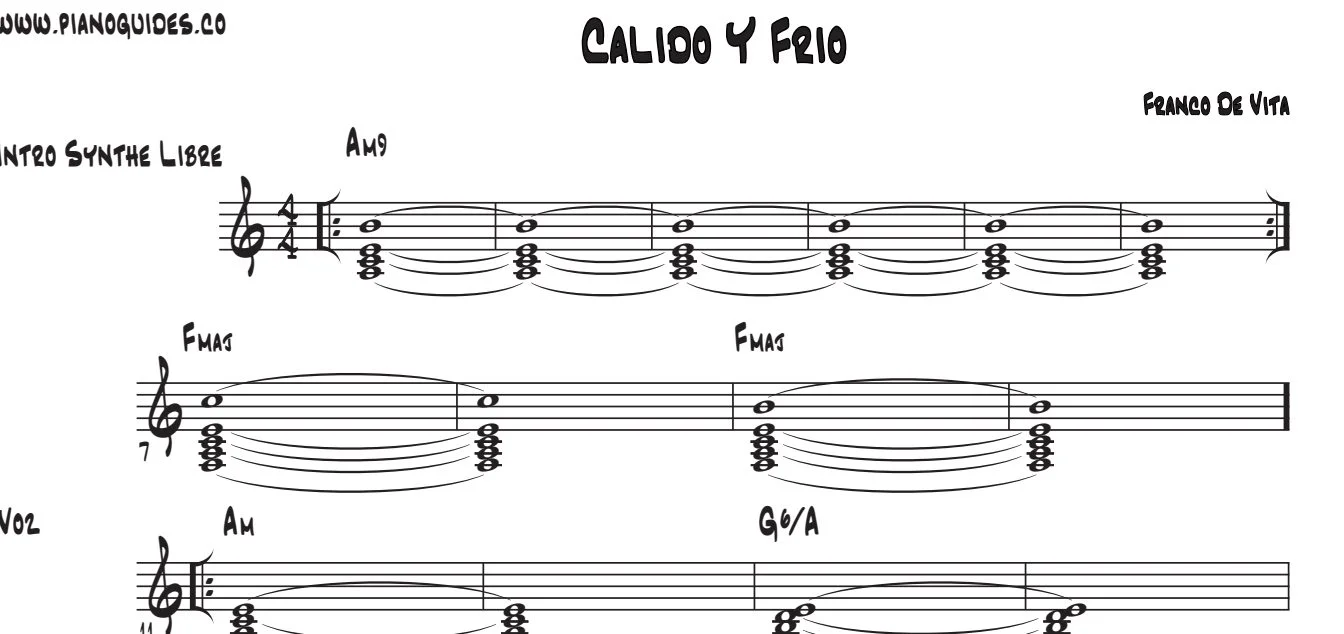Título y primeras líneas de la guía de Cálido Y Frío