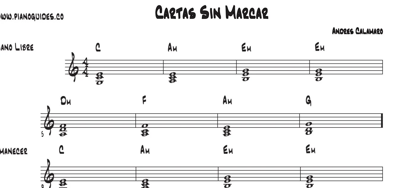 Título y primeras líneas de la guía de Cartas Sin Marcar
