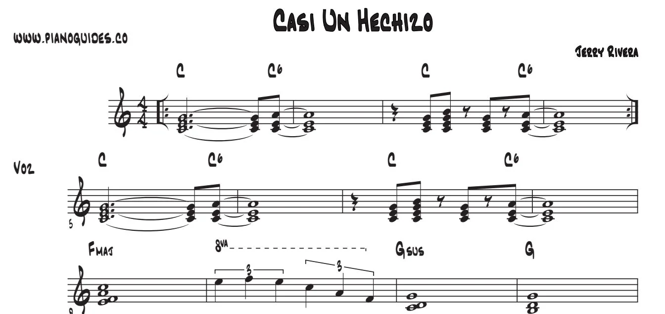 Título y primeras líneas de la guía de Casi Un Hechizo