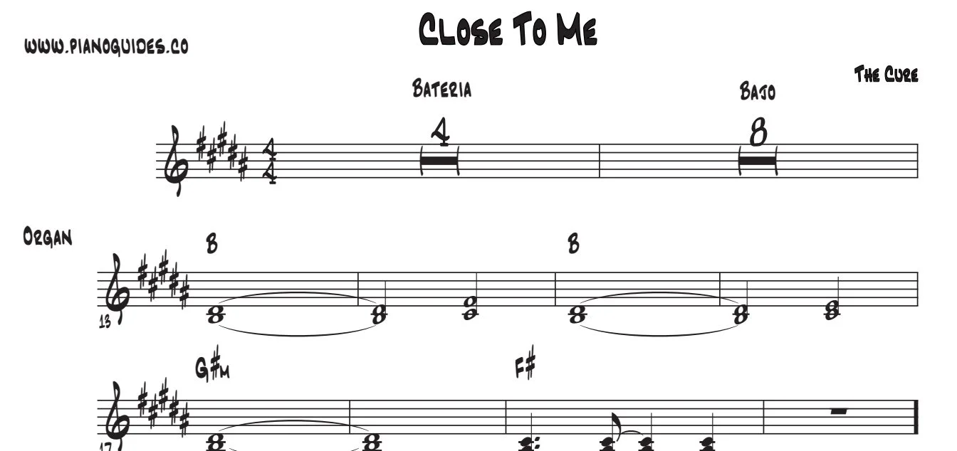 Título y primeras líneas de la guía de Close To Me