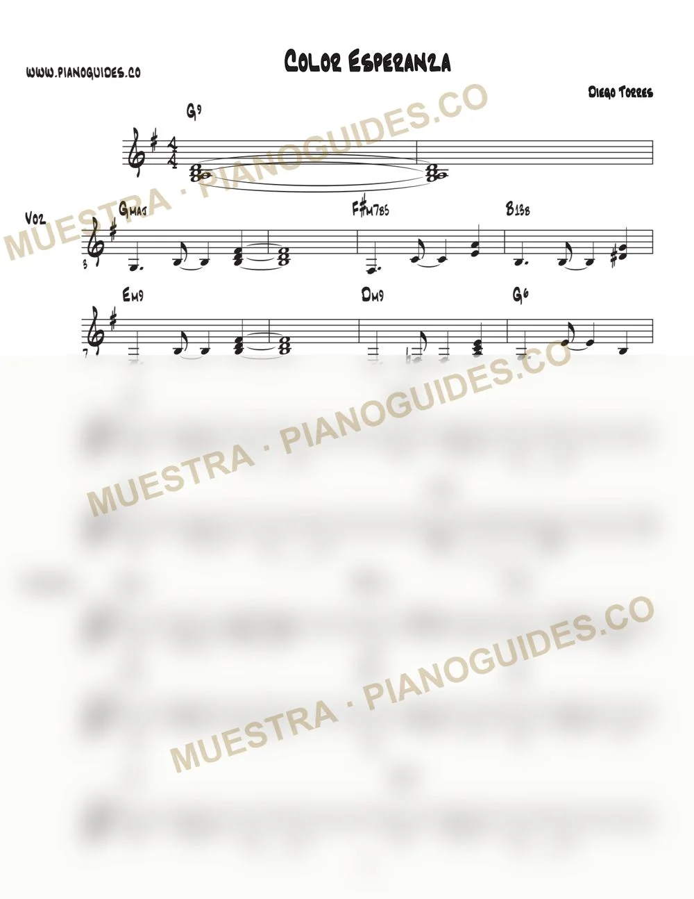 Primera página de la guía Color Esperanza