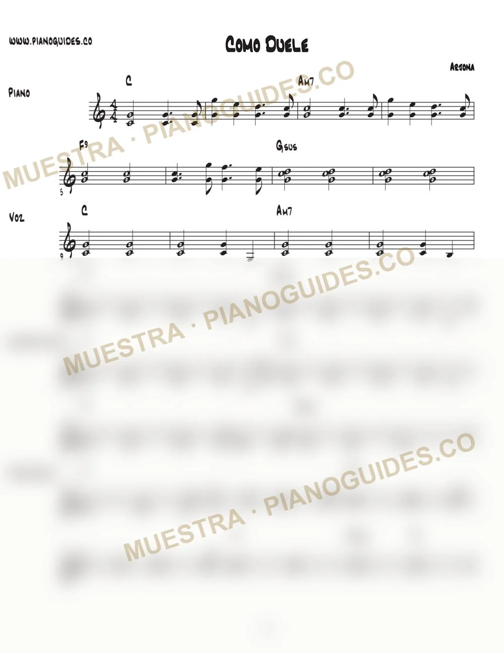 Primera página de la guía Cómo Duele