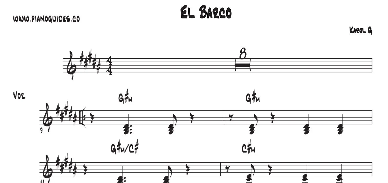 Título y primeras líneas de la guía de El Barco
