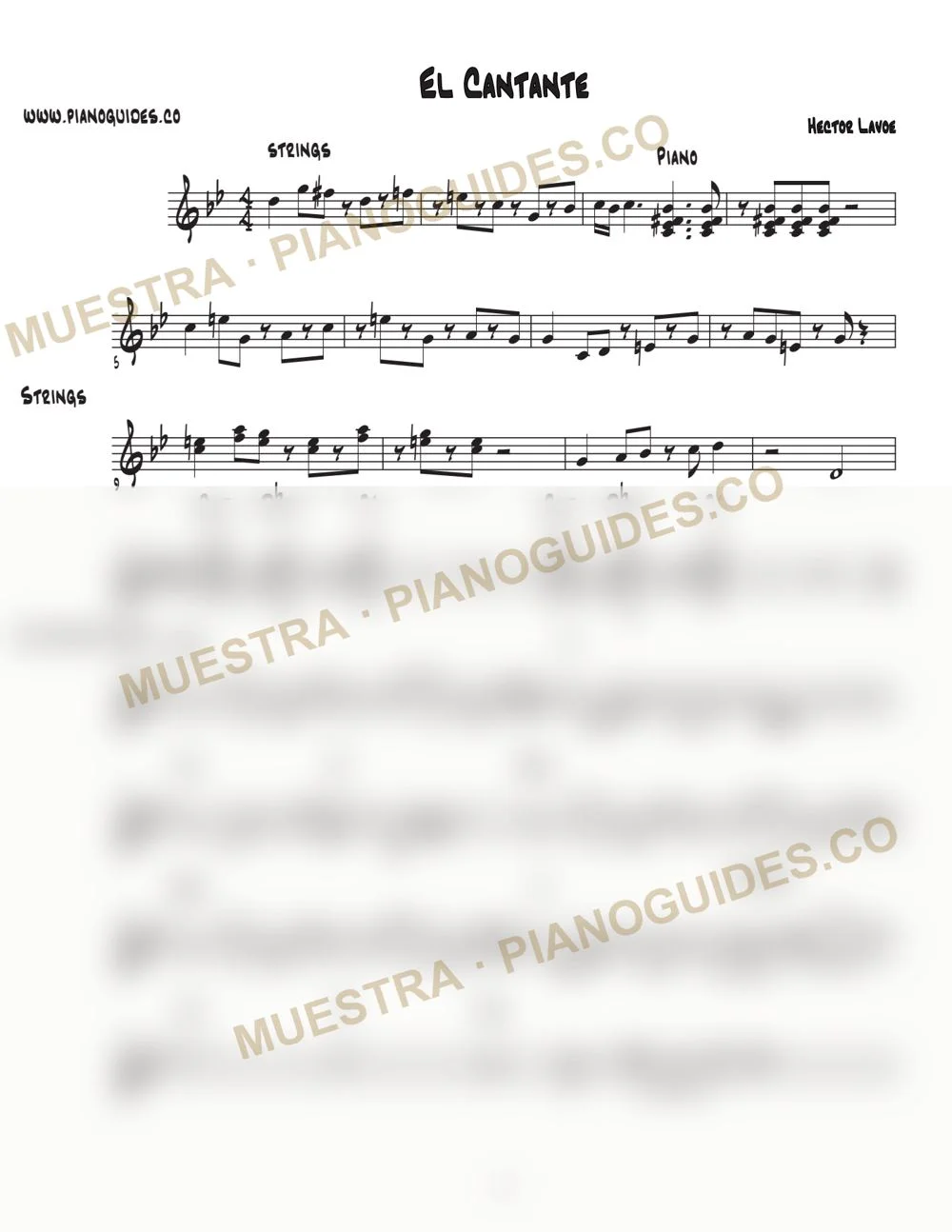 Primera página de la guía El Cantante