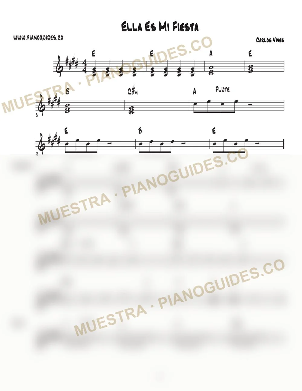Primera página de la guía Ella Es Mi Fiesta