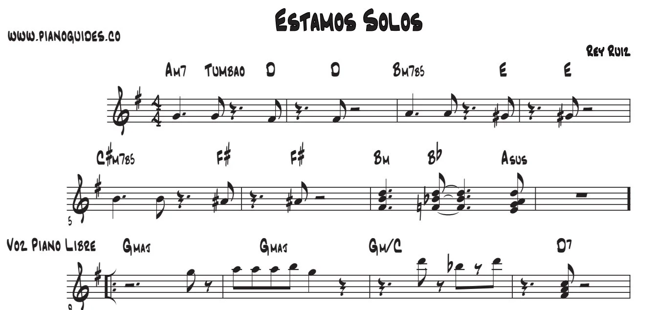Título y primeras líneas de la guía de Estamos Solos