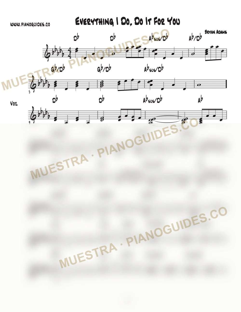 Primera página de la guía Everything I Do, I Do It For You