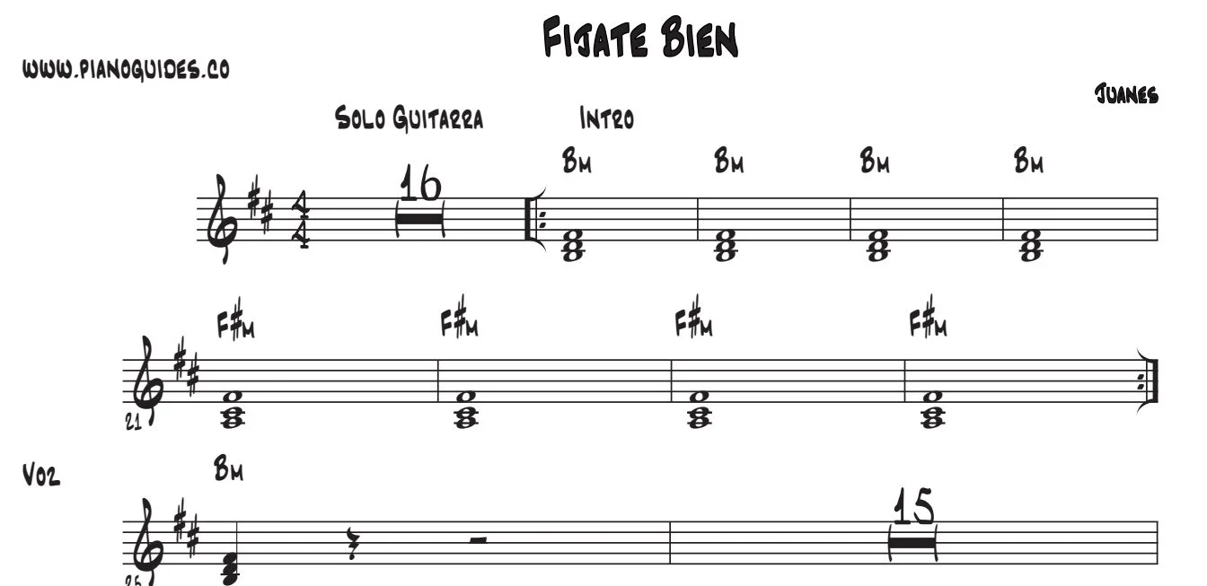 Título y primeras líneas de la guía de Fíjate Bien