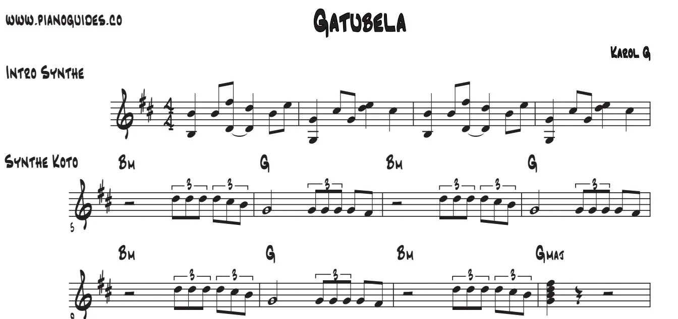 Título y primeras líneas de la guía de Gatúbela