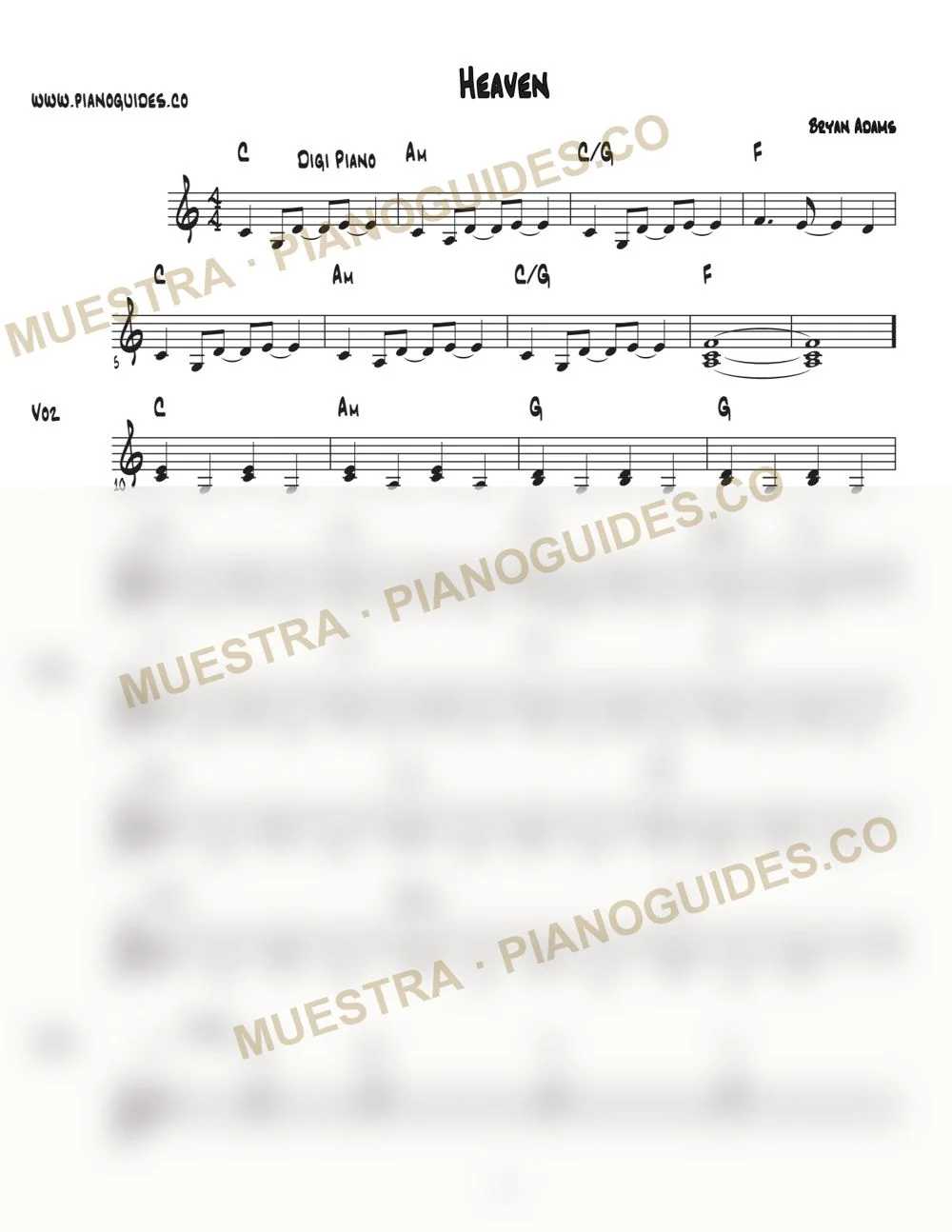 Primera página de la guía Heaven