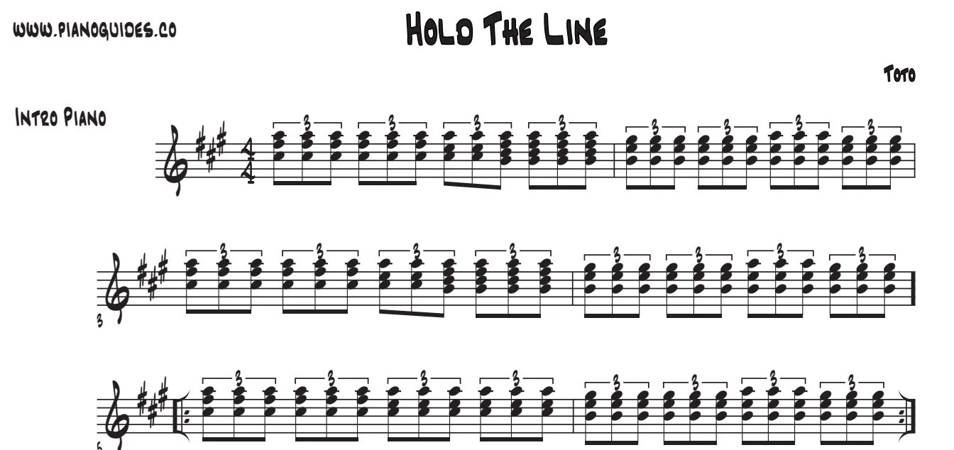 Título y primeras líneas de la guía de Hold The Line