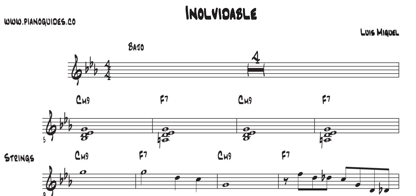Título y primeras líneas de la guía de Inolvidable