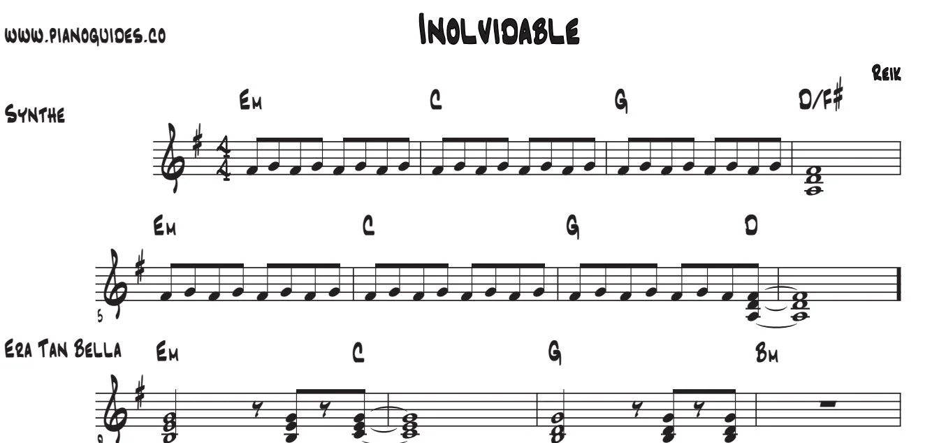 Título y primeras líneas de la guía de Inolvidable