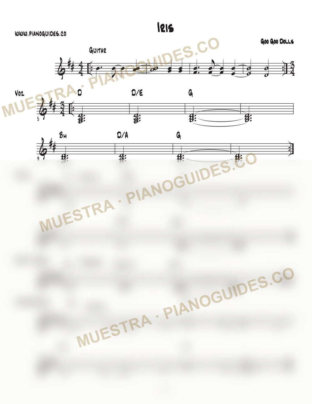 Primera página de la guía Iris