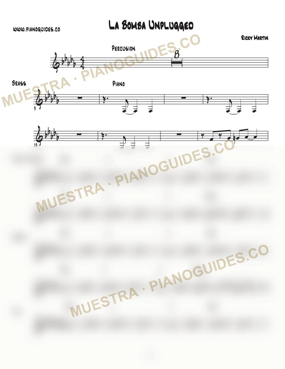 Primera página de la guía La Bomba (Unplugged)