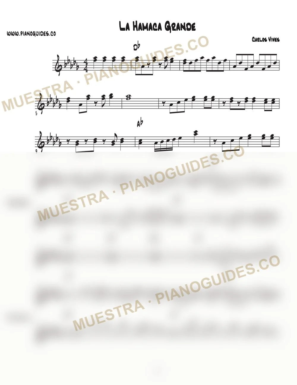 Primera página de la guía La Hamaca Grande