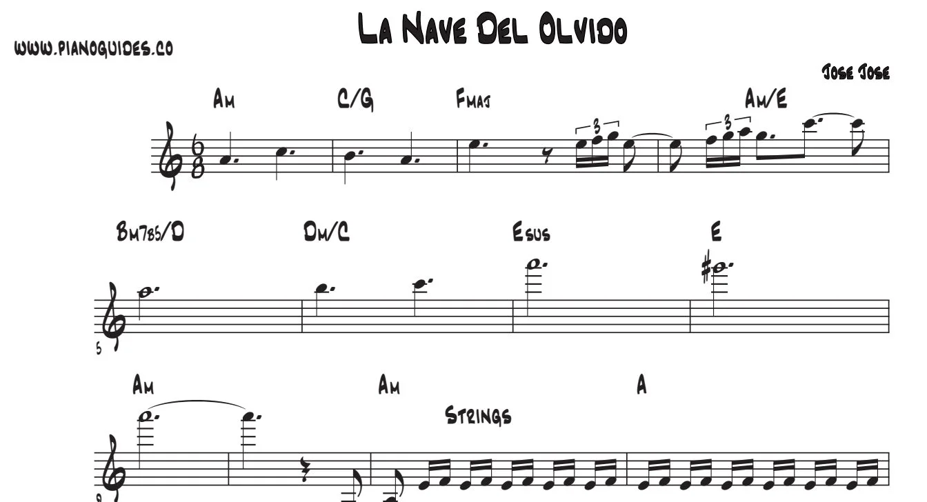 Título y primeras líneas de la guía de La Nave Del Olvido