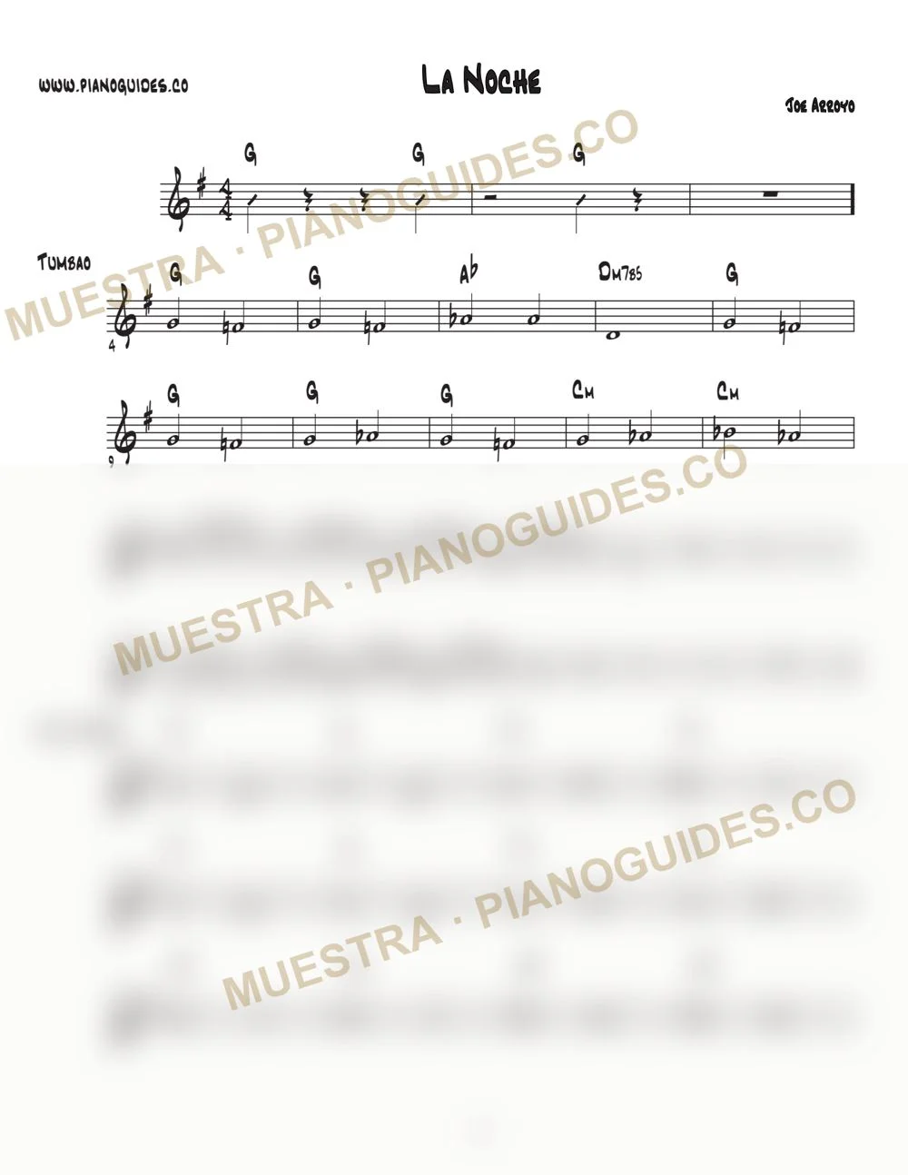 Primera página de la guía La Noche
