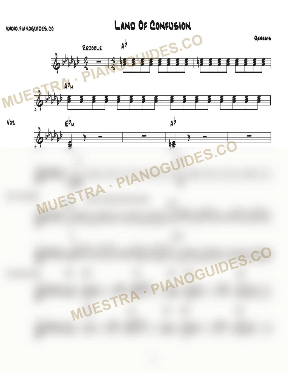Primera página de la guía Land Of Confusion