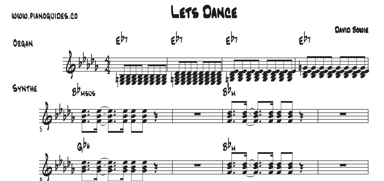 Título y primeras líneas de la guía de Let's Dance