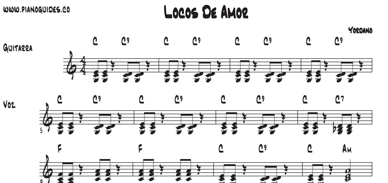 Título y primeras líneas de la guía de Locos De Amor