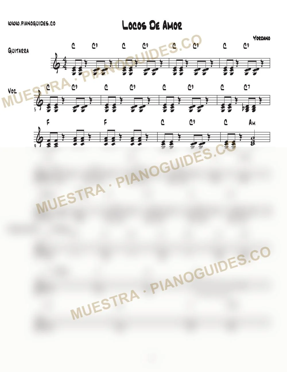 Primera página de la guía Locos De Amor