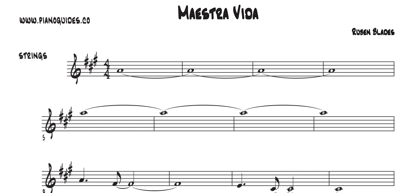 Título y primeras líneas de la guía de Maestra Vida