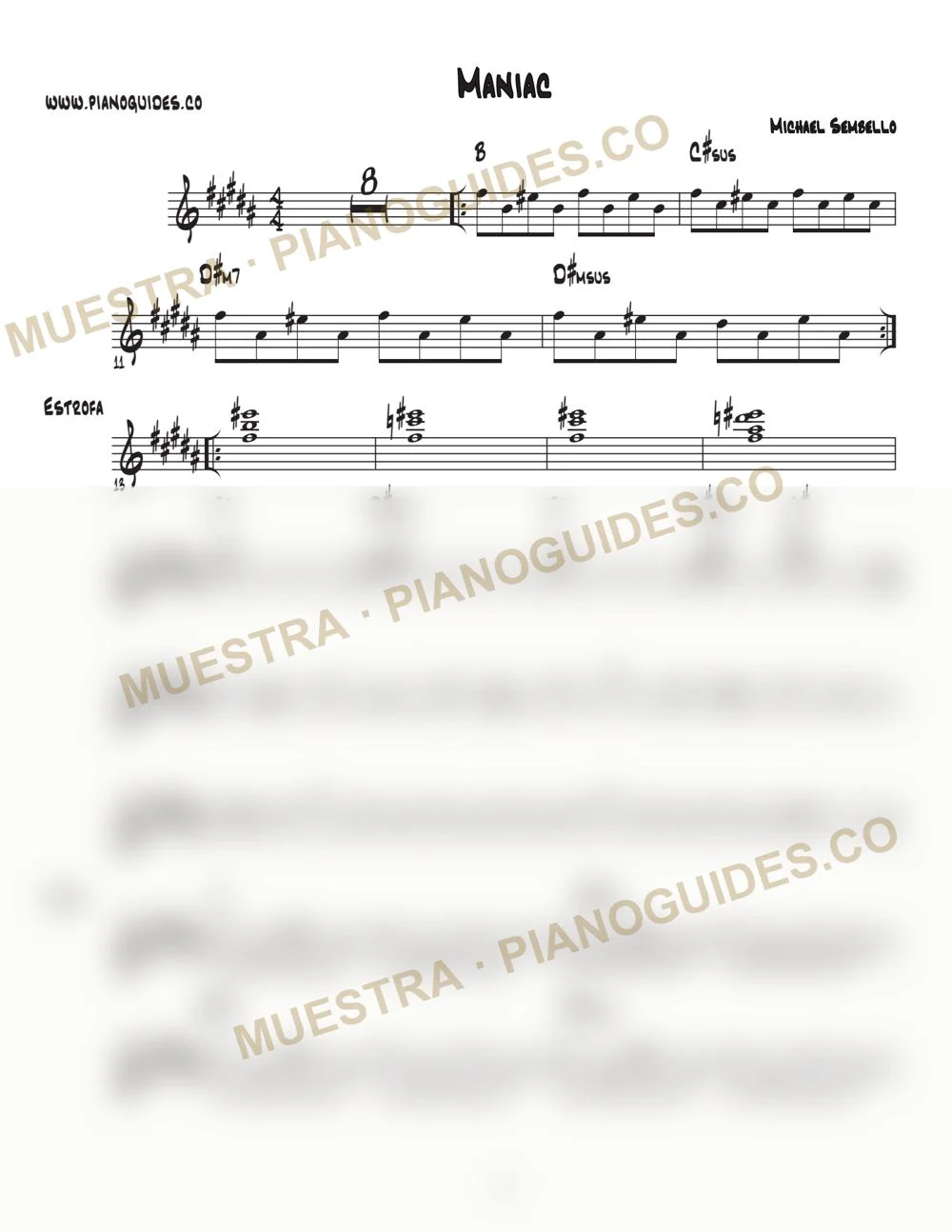Primera página de la guía Maniac