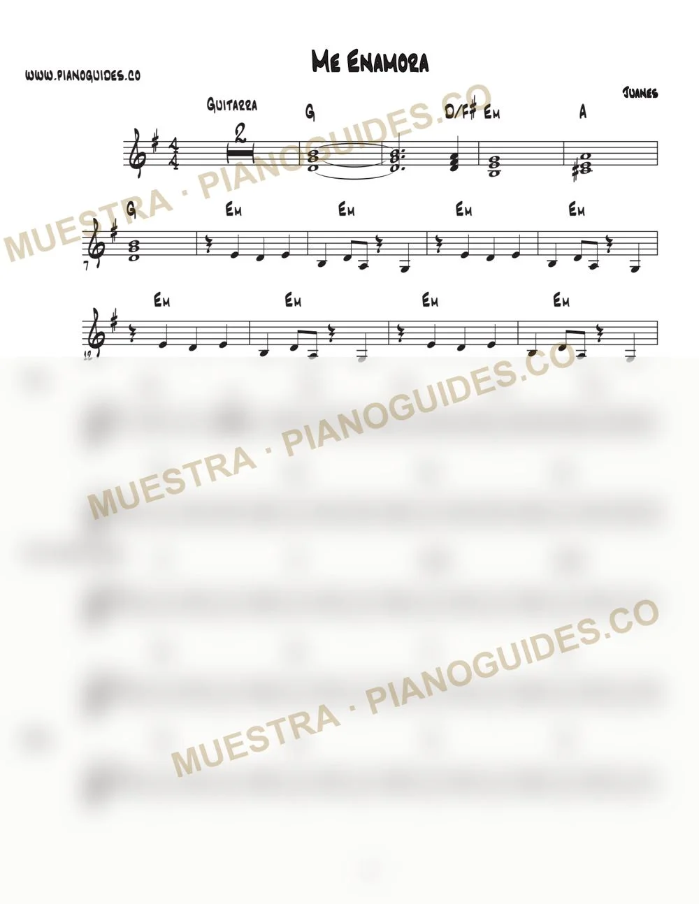 Primera página de la guía Me Enamora