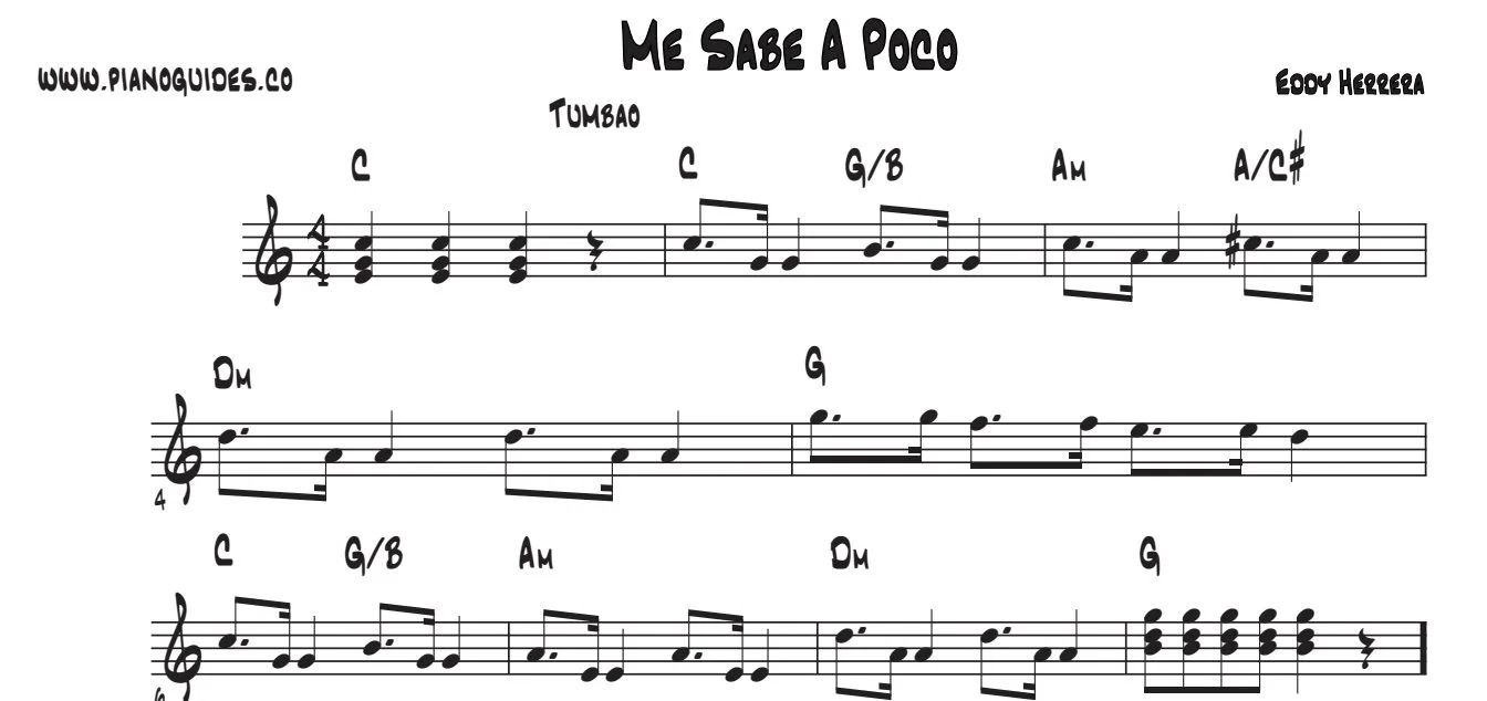 Título y primeras líneas de la guía de Me Sabe A Poco