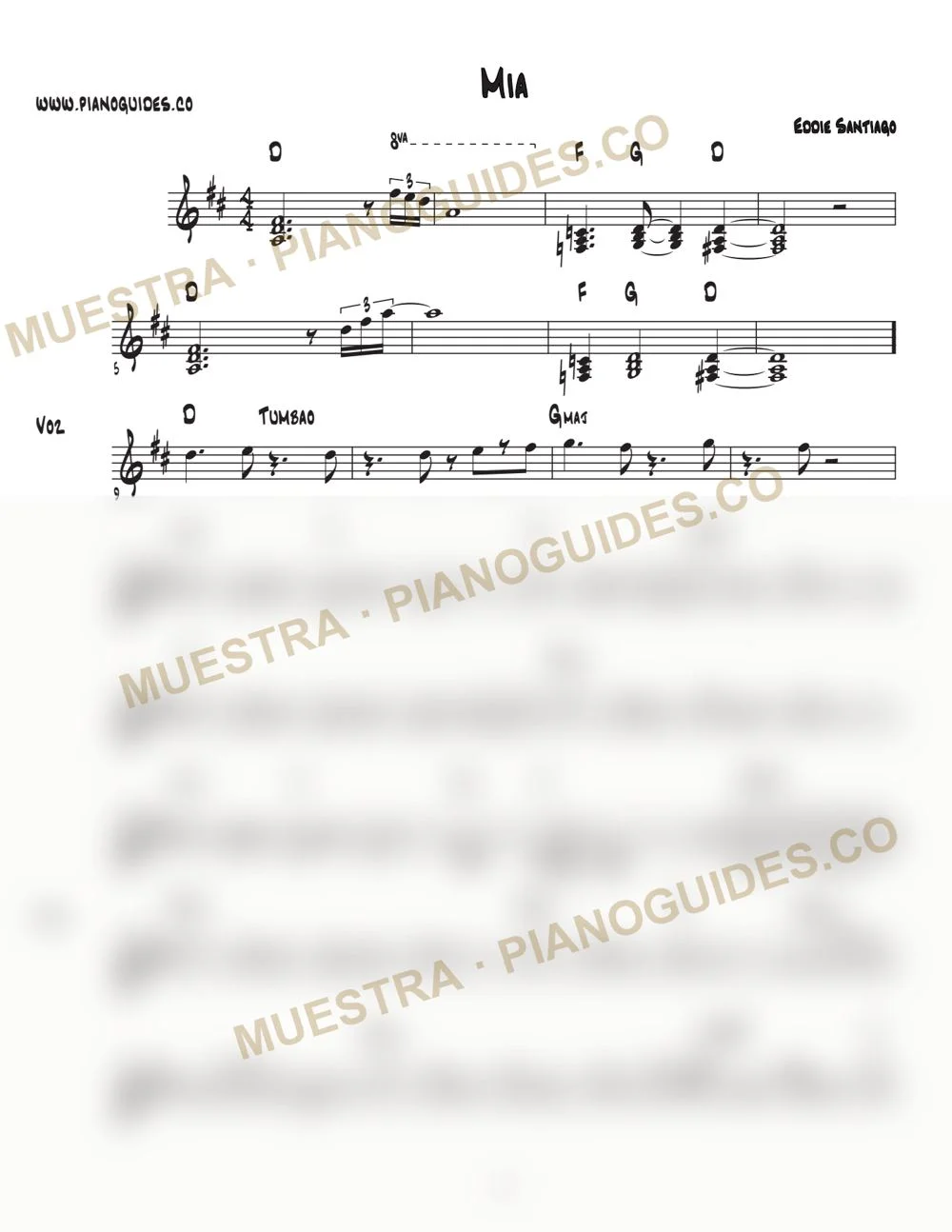 Primera página de la guía Mía