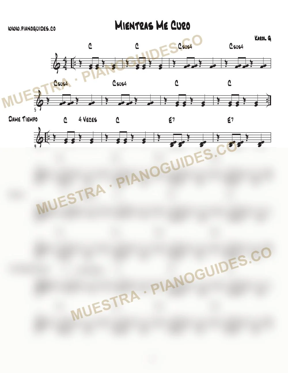 Primera página de la guía Mientras Me Curo