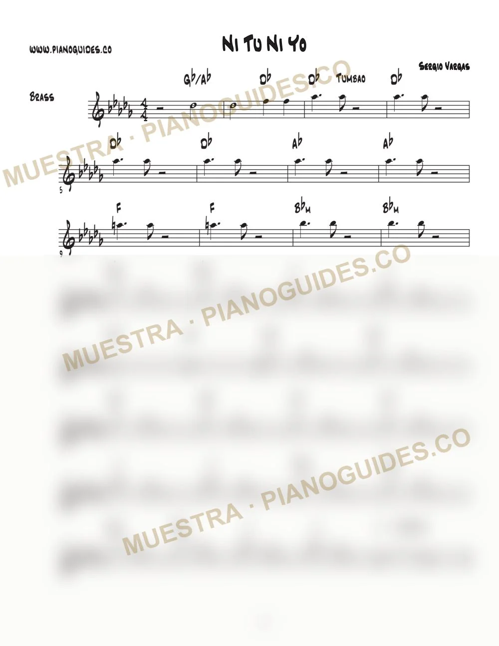 Primera página de la guía Ni Tú Ni Yo
