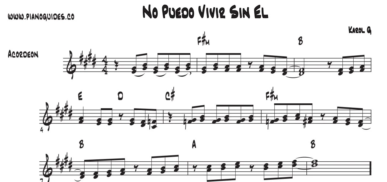 Título y primeras líneas de la guía de No Puedo Vivir Sin Él