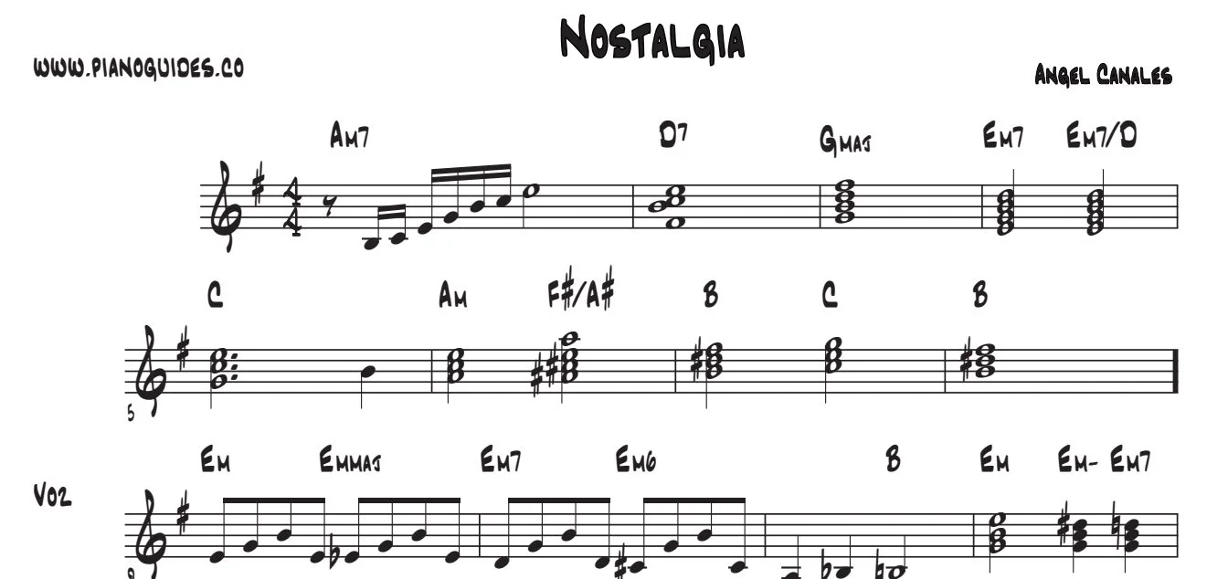 Título y primeras líneas de la guía de Nostalgia