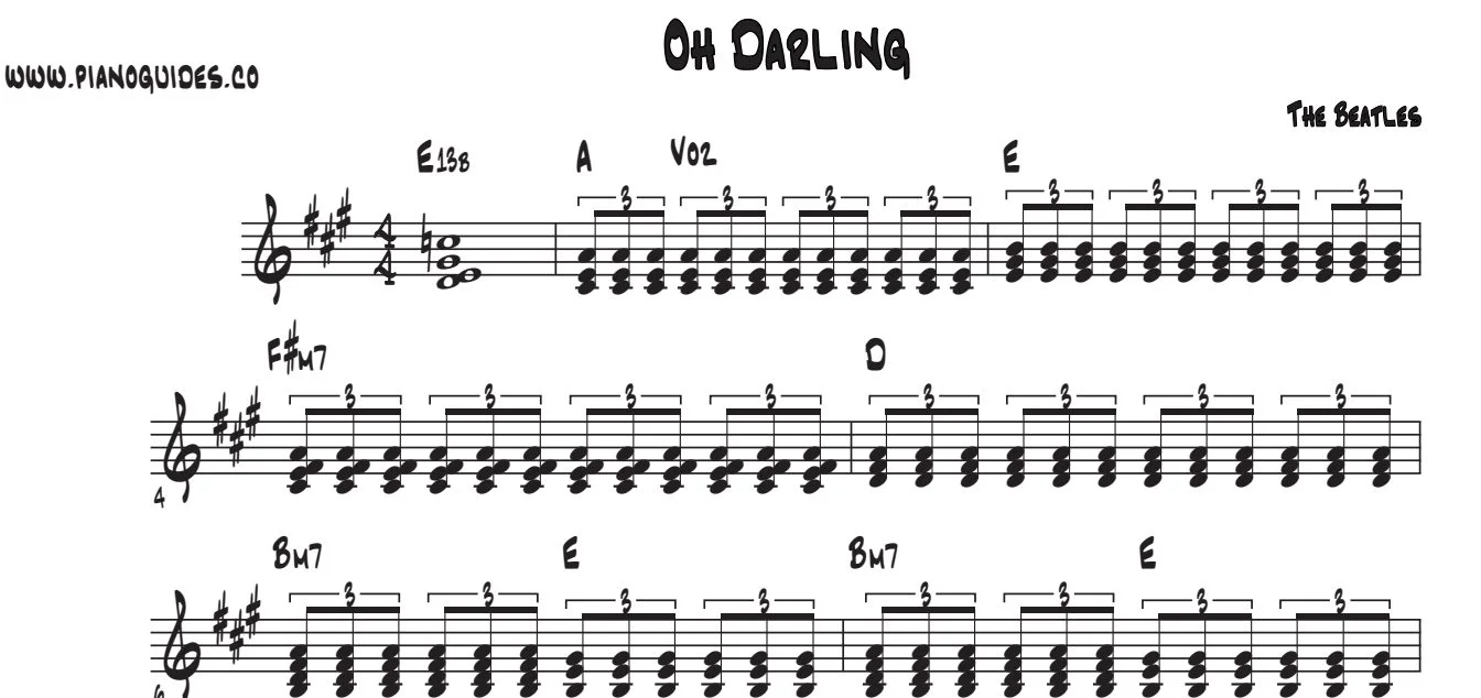 Título y primeras líneas de la guía de Oh! Darling