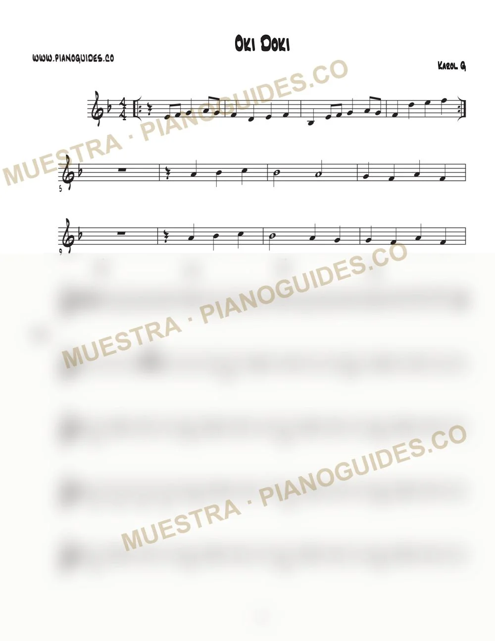 Primera página de la guía Oki Doki