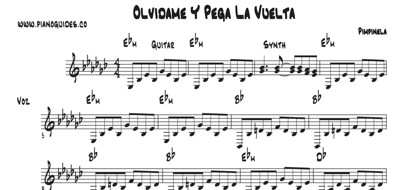 Título y primeras líneas de la guía de Olvídame Y Pega La Vuelta