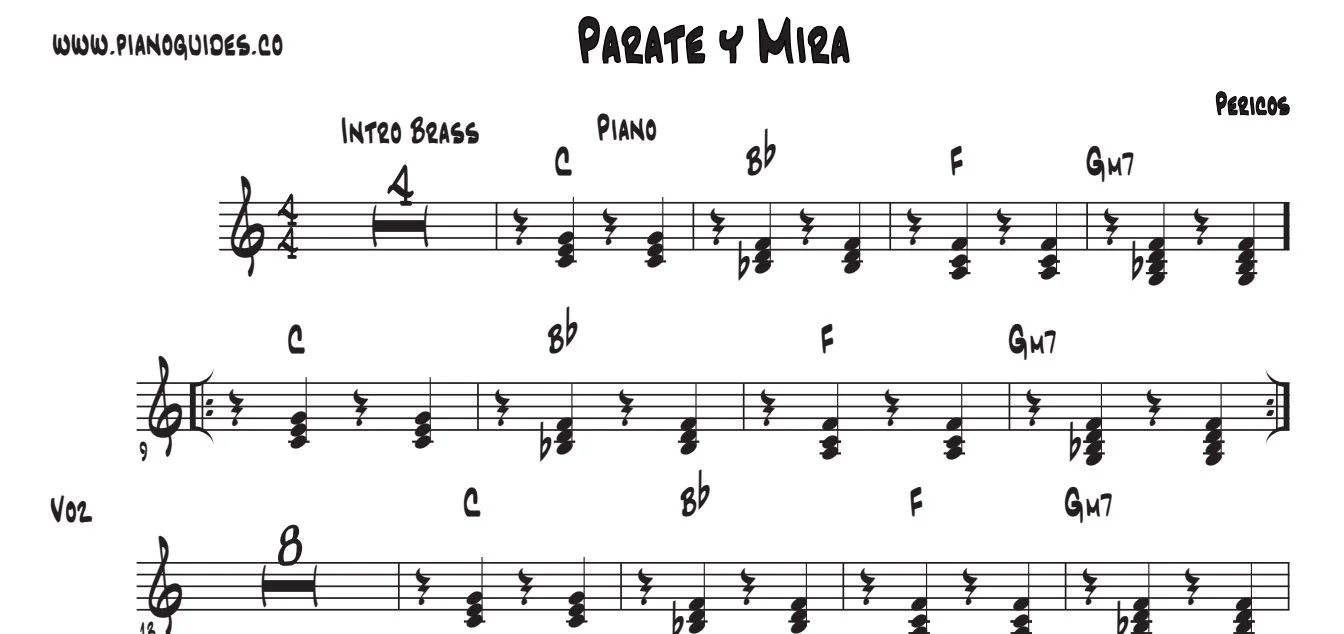 Título y primeras líneas de la guía de Párate Y Mira