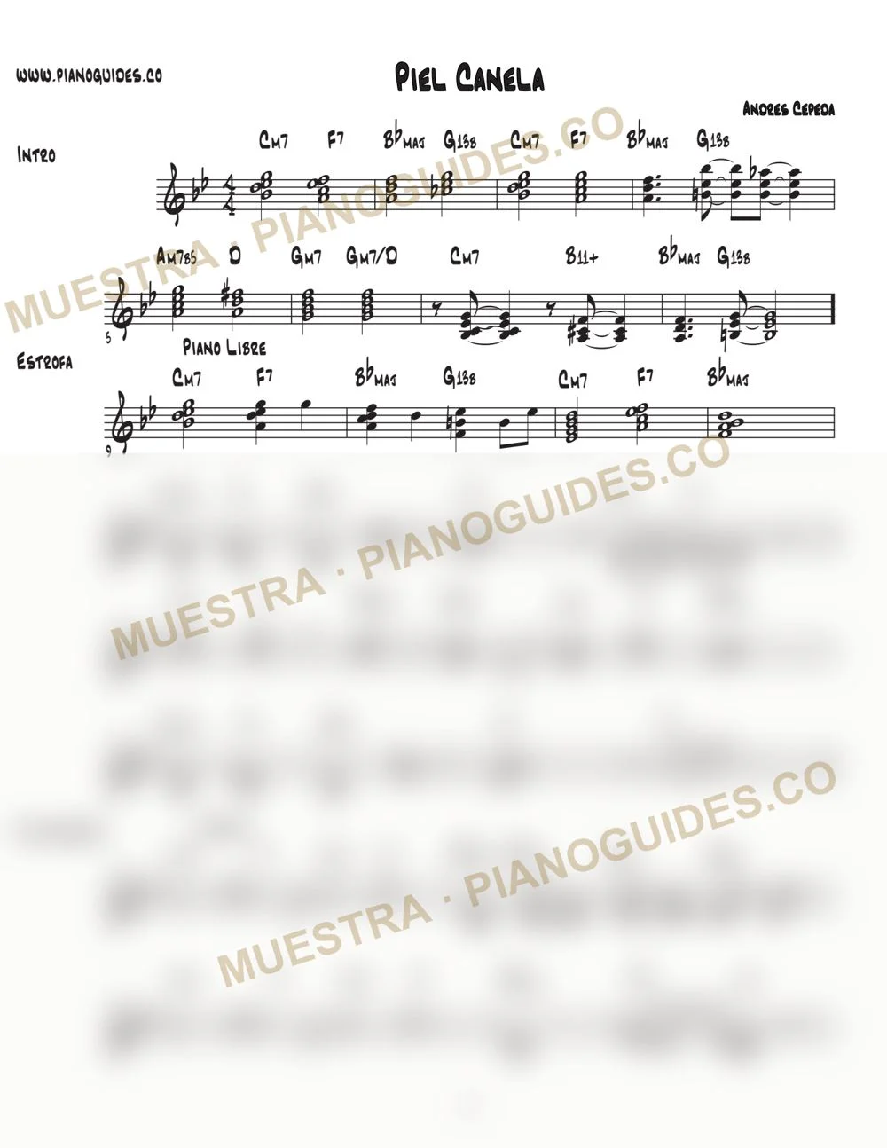 Primera página de la guía Piel Canela